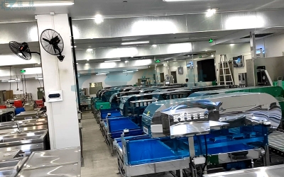 中央厨房毛菜存储分配设备
